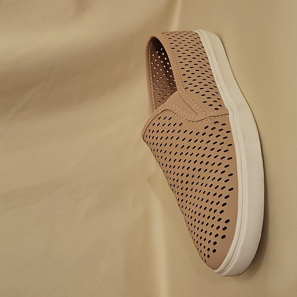 Time & Tru Blush Pink Slip Ons